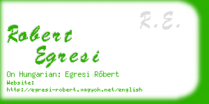 robert egresi business card